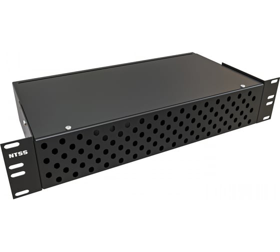 Кросс оптический NTSS 19'' укомплектованный 2U, 96 портов FC/APC, 9/125 мкм (сплошная панель, сплайс-кассета 3шт, пигтейлы, КДЗС, адаптеры) черный RAL 9005 NTSS-RFOB-2U-96-FC/A-9-SP1.5G0AY-BL