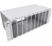Кросс оптический NTSS 19'' укомплектованный 4U, 144 порта SC/UPC, 50/125 мкм ОМ3 (планки, сплайс-кассета 5шт, пигтейлы, КДЗС, адаптеры) серый RAL 7035 NTSS-RFOB-4U-144-SC/U-503-SP1.5G6AY
