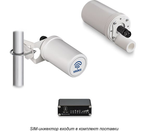 Роутер KROKS 3G/4G Rt-Pot RSIM DS mQ-EC с модемом LTE cat.4, с поддержкой SIM-инжектора, до 150 мБит/с 2054