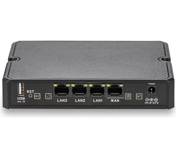 Роутер Kroks Rt-Cse DM m4 U с двумя встроенными 4G модемами LTE Cat.4, две SIM-карты, суммирование каналов 2382_SMA