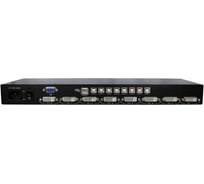 Модуль КВМ переключателя REXTRON 8 портовый с OSD меню для 19 LCD консоли, DVI, USB IDM-Q108DC