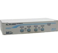 Переключатель REXTRON VGA KVM стоечный 19 USB1 в 2 или PS/21 в 3, USB, 4 порта, UCNV104DC