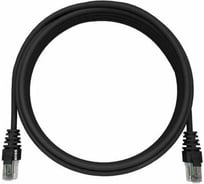 Патч-корд NTSS RJ45/8P8C, T568B FTP 5e кат. литой 15 метров, LSZH, черный шт NTSS-PC-FTP-RJ45-5e-15.0-LSZH-BL