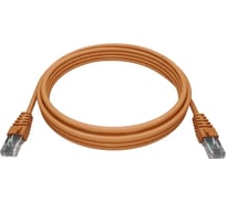 Патч-корд NTSS RJ45/8P8C, T568B UTP 6 кат. литой, 15 метров, LSZH, оранжевый шт NTSS-PC-UTP-RJ45-6-15.0-LSZH-OR
