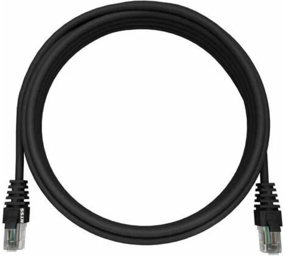 Патч-корд NTSS 2хRJ45/8P8C, T568B UTP 6 кат. литой 2 метра, LSZH, черный шт NTSS-PC-UTP-RJ45-6-2.0-LSZH-BL
