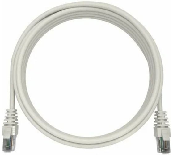 Патч-корд NTSS 2хRJ45/8P8C, T568B UTP 6 кат. литой 20 метров, LSZH, белый шт NTSS-PC-UTP-RJ45-6-20.0-LSZH-WT
