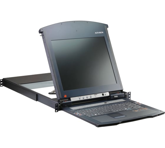 Переключатель KVM KL1516AIM-AXA-RG switch, 1 local user PS2/USB/VGA конс.LCD 17"+32 IP user=>16 cpu/порт/port (PS2/USB/Sun+VGA)/RS232, без модуле ATEN 00-00526393