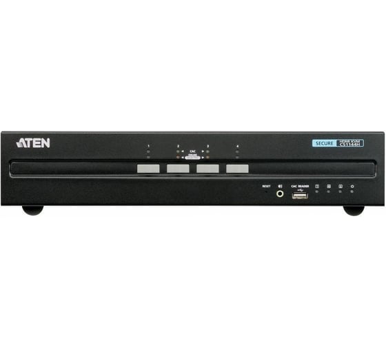 Переключатель CS1144H-AT-G 4-портовый, USB, HDMI, защищенный KVM-переключатель с поддержкой Dual Display (совместим с PSS PP v3.0) ATEN 00-00893659