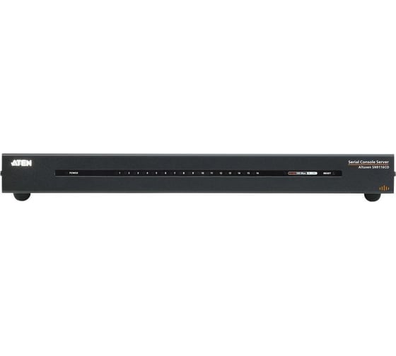 Консольный сервер ATEN RS232, 16 портов/port RJ45, TCP/IP, без шнуров и адаптеров, (автоопределение типа подкл. устройств DCE/DTE) SN9116CO-AXA-G 1