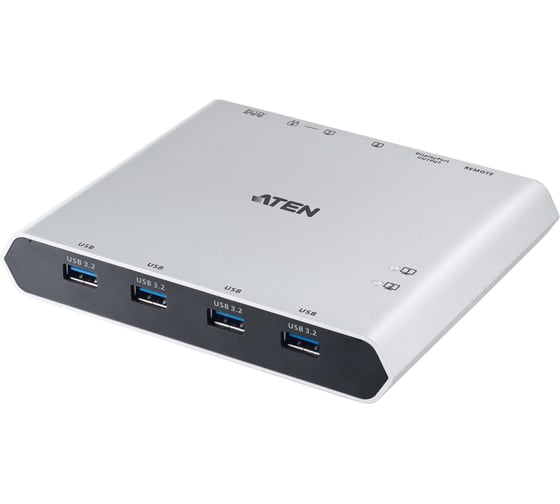 Коммутатор US3311-AT-G USB-концентратор, электрон., USB, ноутбук+смарт-фон > 4 устройства, 2 USB 3.2 Gen 1 C -тип > 4 USB 3.2 Gen 1 A-тип + DP, F ATEN 00-01115056