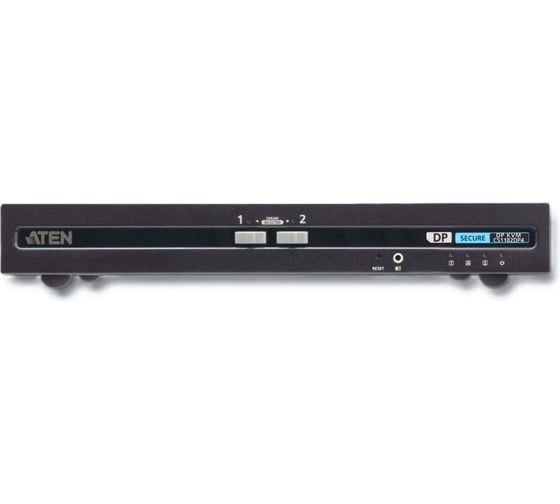 Переключатель CS1182DP4-AT-G KVM+Audio+USB 2.0, 1 user USB+DP => 2 cpu USB+DP, без шнуров, 3840x2160 30Hz, настол., исп.стандарт.шнуры, без OSD ATEN 00-01061642