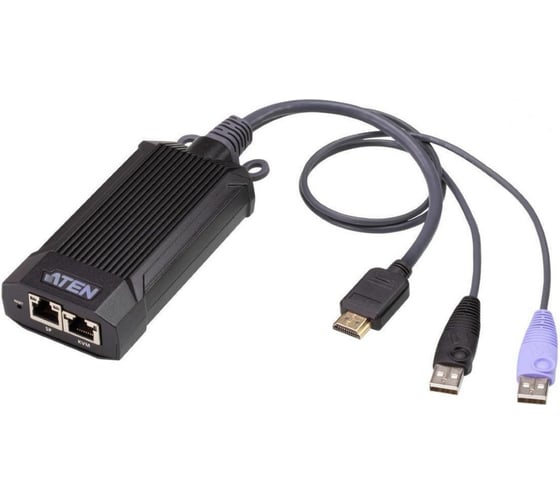 Модуль адаптер ATEN, KVM HDMI+K/M USB 2.0, 100 метр., 1xUTP Cat5e, для подкл.комп.к перекл. KG0016/KG0032, макс.раз.1900х1200, 2xRJ45+HDMI+ KG8900T-AX