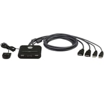 Консоль ATEN KVM 2-Port USB FHD HDMI Cable KVM Switch CS22HF-AT