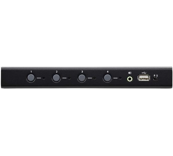 Переключатель KVM 4-портовый USB с функцией Boundless Switching, кабели включены ATEN CS724KM-AT
