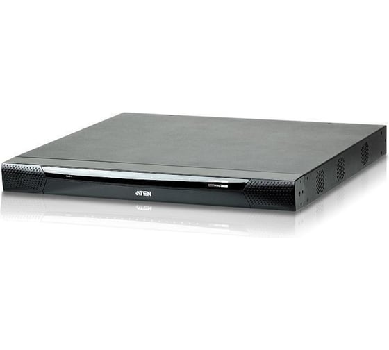 Переключатель KVM KN4116VA-AX-G switch19", 5>16 портов/port PS/2/USB/SUN/RS232, без доп. модулей, (Virtual Media;подкл.server/серверов через доп. ATEN 00-00526407