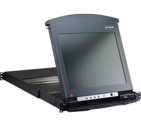 Переключатель KVM KL1516AM-AXA-RG 1 user PS2/USB/VGA консоль LCD 17" =>16 cpu (PS2/USB/Sun+VGA)/RS232, без шнуров, 1600x1200 60Hz (40м), 1U 19" ATEN 00-00678869