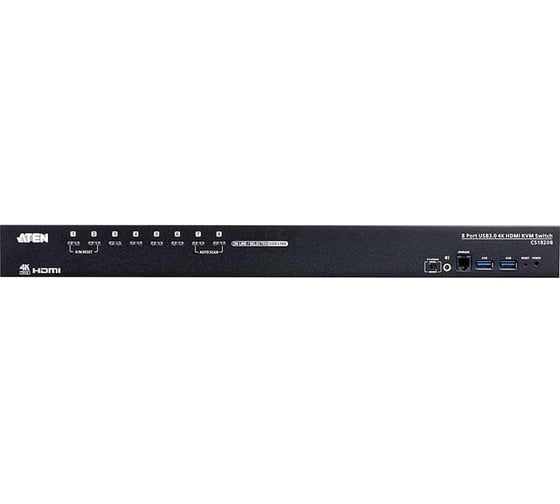 Переключатель CS18208-AT-G 8-портовый, USB 3.0 4K HDMI KVM-переключатель ATEN 00-00893667