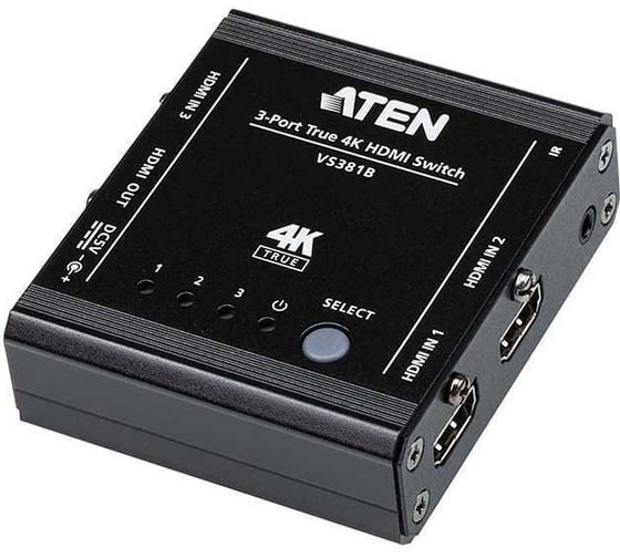 Коммутатор ATEN 3-портовый True 4K HDMI VS381B-AT