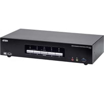 Переключатель KVM CS1964-AT-G 4-портовый 4K CS1964 с поддержкой трех дисплеев и интерфейсом USB3.0, DisplayPort ATEN 00-00761702