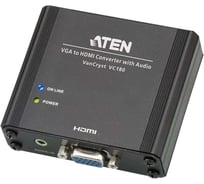 Конвертер ATEN converter, VGA+AUDIO HDMI, HD-DB15+MINI-JACK HDMI, Female, DC 5.3V, (1920x1200 DDC2B; 1080p) VC180-AT-G