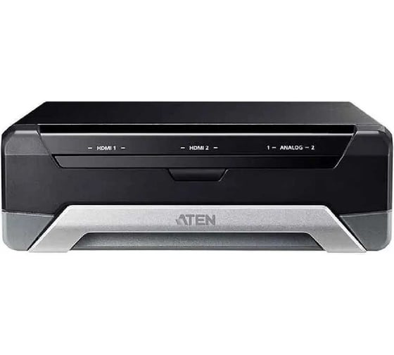 Конвертер ATEN HDMI+AUDIO= USB, 2xHDMI+2xRCA/XLR USB-C/USB A-тип, Female Male, DC 5V, (ввод: 2160p30/25/24; вывод: максимальная несжатая 1080p60/50 UC3022-AT-G