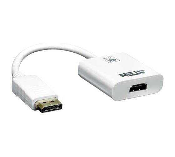 Конвертер ATEN DisplayPort= HDMI, DisplayPort HDMI, Male Female, без блока питания, (3840x2160 30 Hz/1920x1200 60Hz; максимальная частота пикселизации 297 MГц VC986-AT