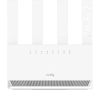 Двухдиапазонный гигабитный роутер Cudy WR3600E 1.0 Wi-Fi 7 BE3600 с поддержкой Mesh, 2,4/5 ГГц, до 3570 Мбит/с, 4x1 Гбит/с, 4 антенны, белый 10000149051