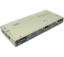 KVM переключатель REXTRON на 4 устройства, VGA, консоль USB, подключение USB, PS/2 UMHA-4C