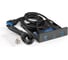 Планка USB на переднюю панель ExeGate U3H-627S, 3,5, 2 USB3.0+HD Audio Combo, черная, металл, подсоед. к MB 298351 1
