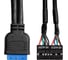 Планка USB на переднюю панель ExeGate U3H-627S, 3,5, 2 USB3.0+HD Audio Combo, черная, металл, подсоед. к MB 298351 4