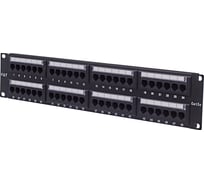 Патч-панель W&T 19", 48 портов RJ-45 WT-2029B-KR-48 PORTS