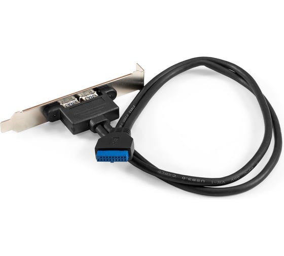 Планка портов в корпус ExeGate 2xUSB3.0 BrctUSB3-2A USB 3.0 20pin IDC 20pin F -- 2x USB 3.0 Af, кабель 20см 298295