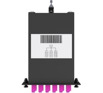 Кассета кроссовая NTSS 1 разъем MPO/UPC (male) 50/125 OМ4, на 12 LC/UPС (6 DLC/UPC), полярность U, черный NTSS-C-ST-504-1xMPO(m)/U-12xLC/U-U-BL