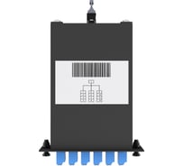 Кассета кроссовая NTSS 1 разъем MPO/АPC (male) 9/125, на 12 LC/UPС (6 DLC/UPC), полярность U, черный NTSS-C-ST-9-1xMPO(m)/A-12xLC/U-U-BL