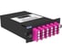 Кассета кроссовая NTSS 2 разъема MPO/UPC (male) 50/125 OМ4, на 24 LC/UPС (6 QLC/UPC), полярность U, черный NTSS-C-ST-504-2x12MPO(m)/U-24xLC/U-U-BL 2