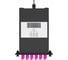 Кассета кроссовая NTSS STANDART 1 разъем MPO/UPC (male) 50/125 OМ4, на 12 LC/UPС (6 DLC/UPC), полярность А, черный NTSS-C-ST-504-1xMPO(m)/U-12xLC/U-A-BL 1