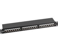 Патч-панель NTSS 24 FTP порта RJ45, cat.5е, 1U, Krone IDC NTSS-PP-1U-24-FTP-RJ45-5e-K