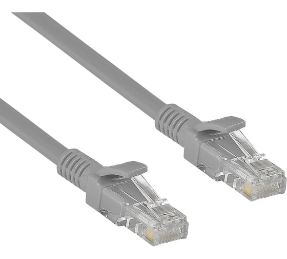 Патч-корд ExeGate UTP-RJ45-RJ45-5e-2M-GY UTP cat 5e 2м серый 138962 1