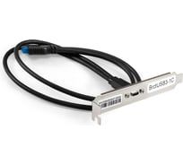 Планка портов в корпус ExeGate Type-C BrctUSB3-1C USB 3.2 Gen1 20pin IDC 20pin F -- USB 3.2 Gen1 Type-Cf, кабель 30см 298296