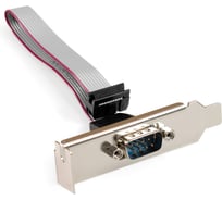 Планка портов в корпус ExeGate 1x COM BrctDB91-LP Com 10-pin F -- RS232 DB9 Male, кабель 20см, Low Profile 298290