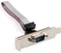 Планка портов в корпус ExeGate 1x COM BrctDB91-LP Com 10-pin F -- RS232 DB9 Male, кабель 20см, Low Profile 298290 1