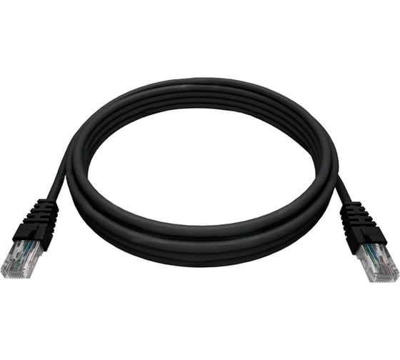 Патч-корд NTSS RJ45/8P8C, T568B UTP 6 кат. литой, 30 метров, LSZH, черный, шт NTSS-PC-UTP-RJ45-6-30.0-LSZH-BL