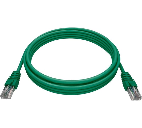 Патч-корд NTSS RJ45/8P8C, T568B UTP 6 кат. литой, 15 метров, LSZH, зеленый, шт NTSS-PC-UTP-RJ45-6-15.0-LSZH-GN