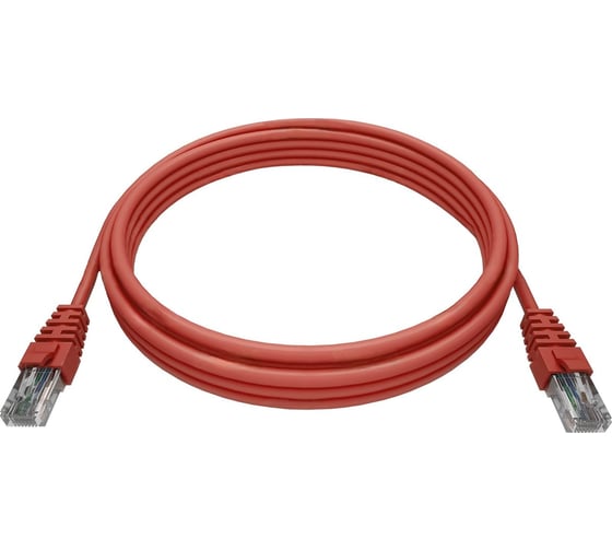 Патч-корд NTSS RJ45/8P8C, T568B UTP 6 кат. литой, 30 метров, LSZH, красный, шт NTSS-PC-UTP-RJ45-6-30.0-LSZH-RD