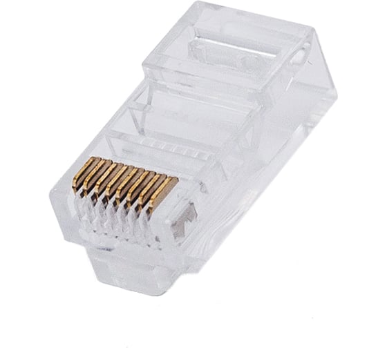 Коннектор Filum FL-PG-U5E Сat 5e, UTP, RJ45(8p8c), 50мкд, универсальный, для одножильного и многожильного кабеля, 100 шт, 00-01293257