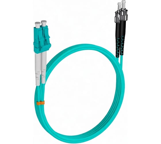Шнур оптический KOSCAB dpc LC/UPC-ST/UPC 50/125 OM3 3.0мм 53м LSZH (патч-корд)шт КОС-DPC-503-LC/U-ST/U-3.0-53