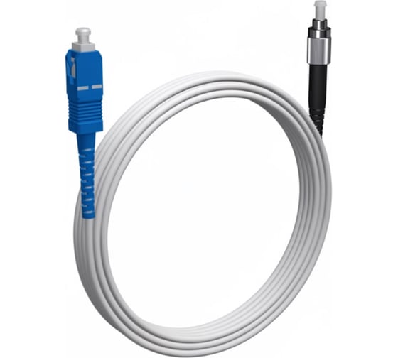 Шнур оптический KOSCAB spc SC/UPC-FC/UPC G657.A1 3.0мм 89м LSZH (патч-корд)шт КОС-SPC-G657.A1-SC/U-FC/U-3.0-89