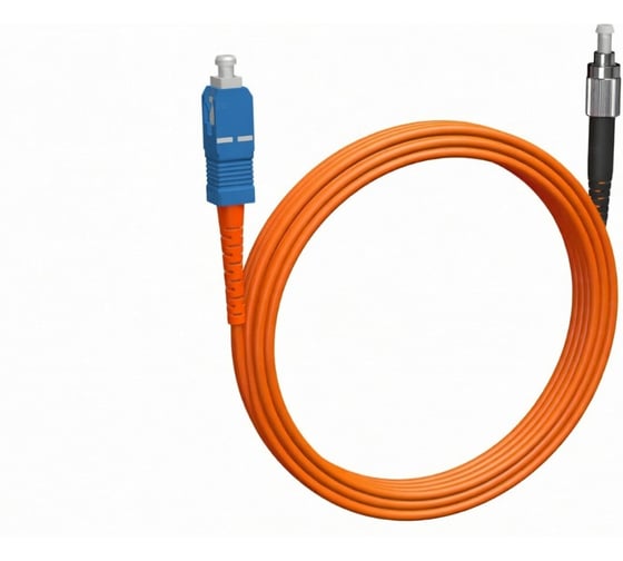 Шнур оптический KOSCAB spc SC/UPC-FC/UPC 50/125 3.0мм 52м LSZH (патч-корд)шт КОС-SPC-50-SC/U-FC/U-3.0-52