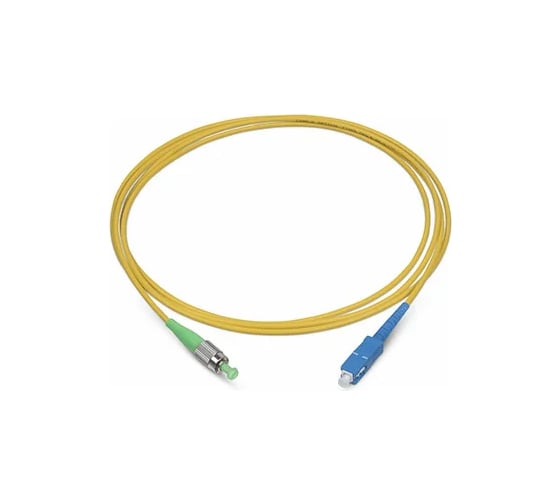 Шнур оптический KOSCAB spc FC/UPC-SC/APC 9/125 2.0мм 25м LSZH (патч-корд)шт КОС-SPC-9-FC/U-SC/A-2.0-25