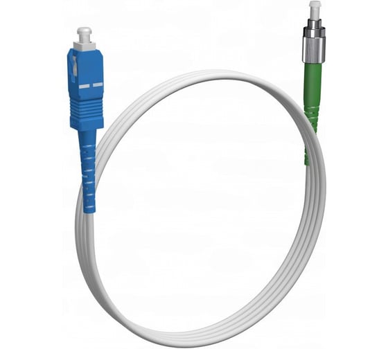 Шнур оптический KOSCAB spc SC/UPC-FC/APC G657.A1 2.0мм 30м LSZH (патч-корд)шт КОС-SPC-G657.A1-SC/U-FC/A-2.0-30